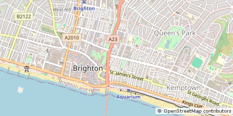 Map of Brighton, East Sussex