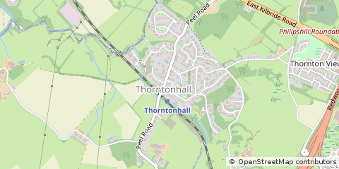 Map of Glasgow, South Lanarkshire