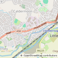 Map of Rochdale, Lancashire