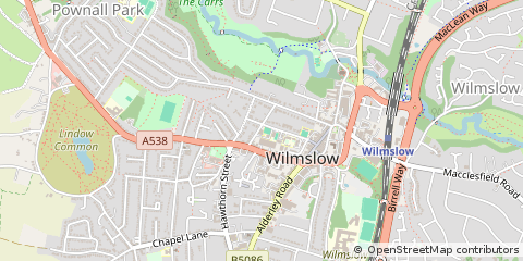 Map of Wilmslow