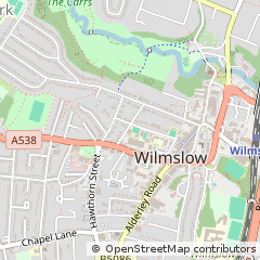 Map of Wilmslow