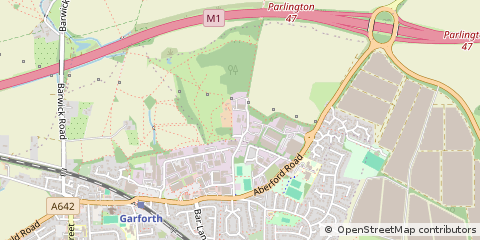 Map of Leeds, West Yorkshire