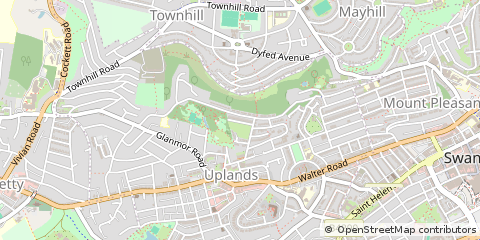 Map of Swansea