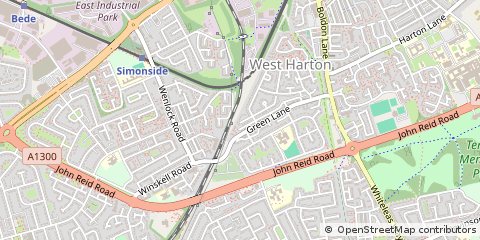 Map of South Shields