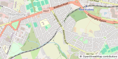 Map of Pudsey