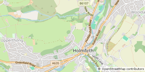 Map of Holmfirth, West Yorkshire