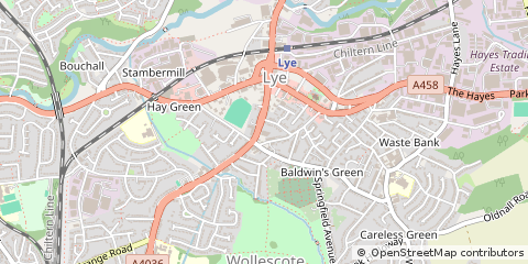 Map of Stourbridge, West Midlands