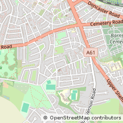 Map of Barnsley