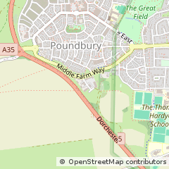 Map of Dorchester, Dorset