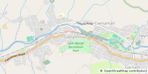 Map of Ammanford