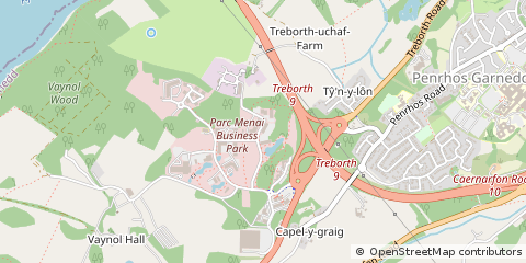 Map of Bangor, Gwynedd