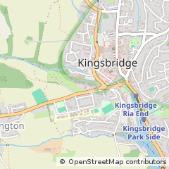 Map of Kingsbridge, Devon