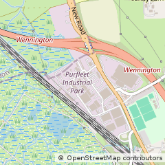 Map of Purfleet, Essex