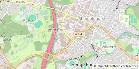 Map of Southampton, Hampshire