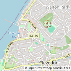 Map of Clevedon, Somerset