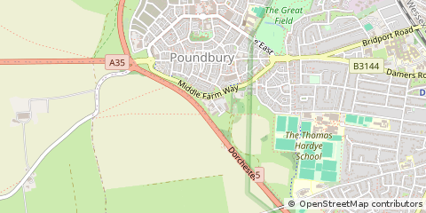 Map of Dorchester, Dorset