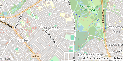 Map of Southampton, Hampshire