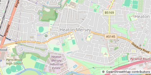 Map of Stockport, Cheshire