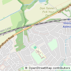 Map of Christchurch, Dorset