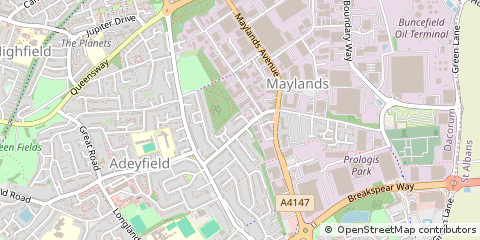 Map of Hemel Hempstead