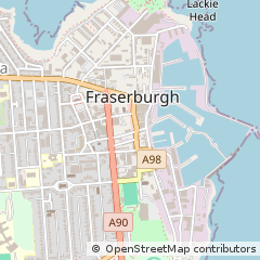 Map of Fraserburgh, Aberdeenshire