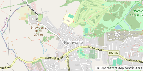 Map of Sutton-in-Ashfield, Nottinghamshire