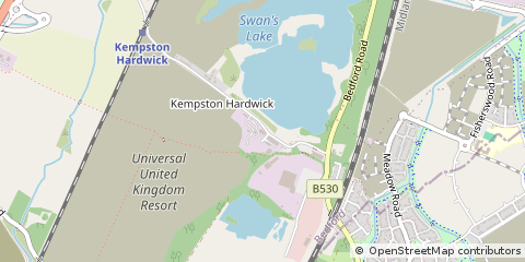 Map of Bedford, Bedfordshire