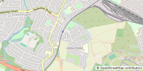 Map of Uxbridge