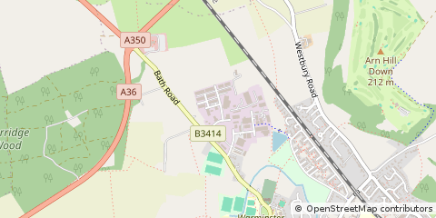Map of Warminster, Wiltshire
