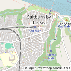 Map of Saltburn-by-the-SEA, Cleveland