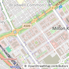 Map of Milton Keynes, Bucks