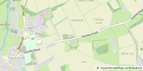 Map of Twyford, Winchester