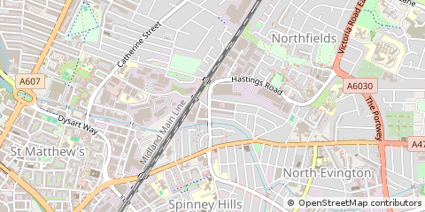 Map of Leicester