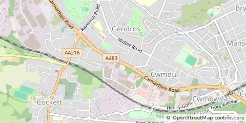 Map of Swansea