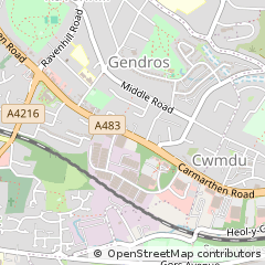Map of Swansea