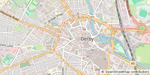 Map of Derby, Derbyshire