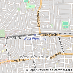Map of Worthing, West Sussex