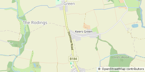 Map of Dunmow, Essexp