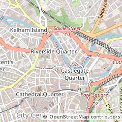 Map of Sheffield, South Yorkshire