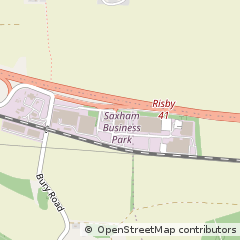 Map of Bury ST. Edmunds, Suffolk
