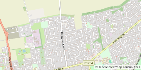 Map of Bridlington, North Humberside