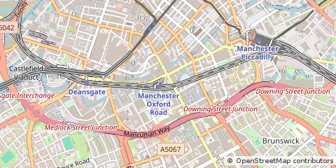 Map of Manchester, Greater Manchester