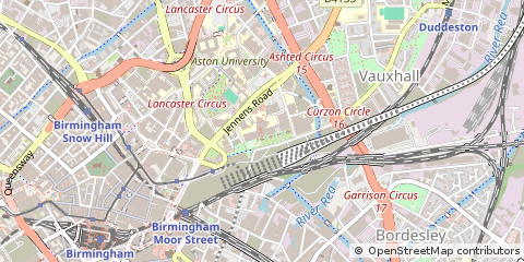 Map of Birmingham, West Midlands