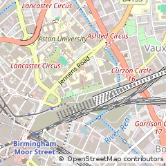 Map of Birmingham, West Midlands
