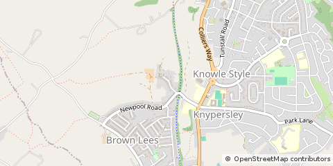 Map of Stoke-on-Trent, Staffordshire