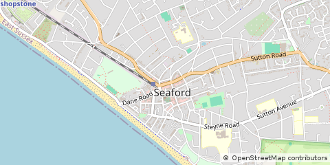 Map of Seaford, East Sussex