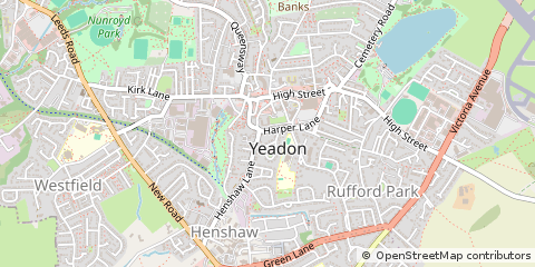 Map of Leeds, West Yorkshire