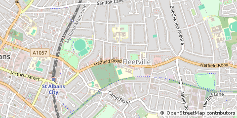 Map of ST. Albans, Hertfordshire