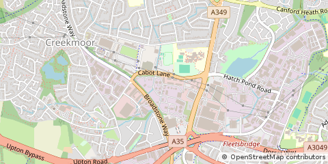 Map of Poole, Dorset