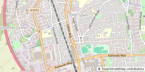 Map of Stevenage, Hertfordshire